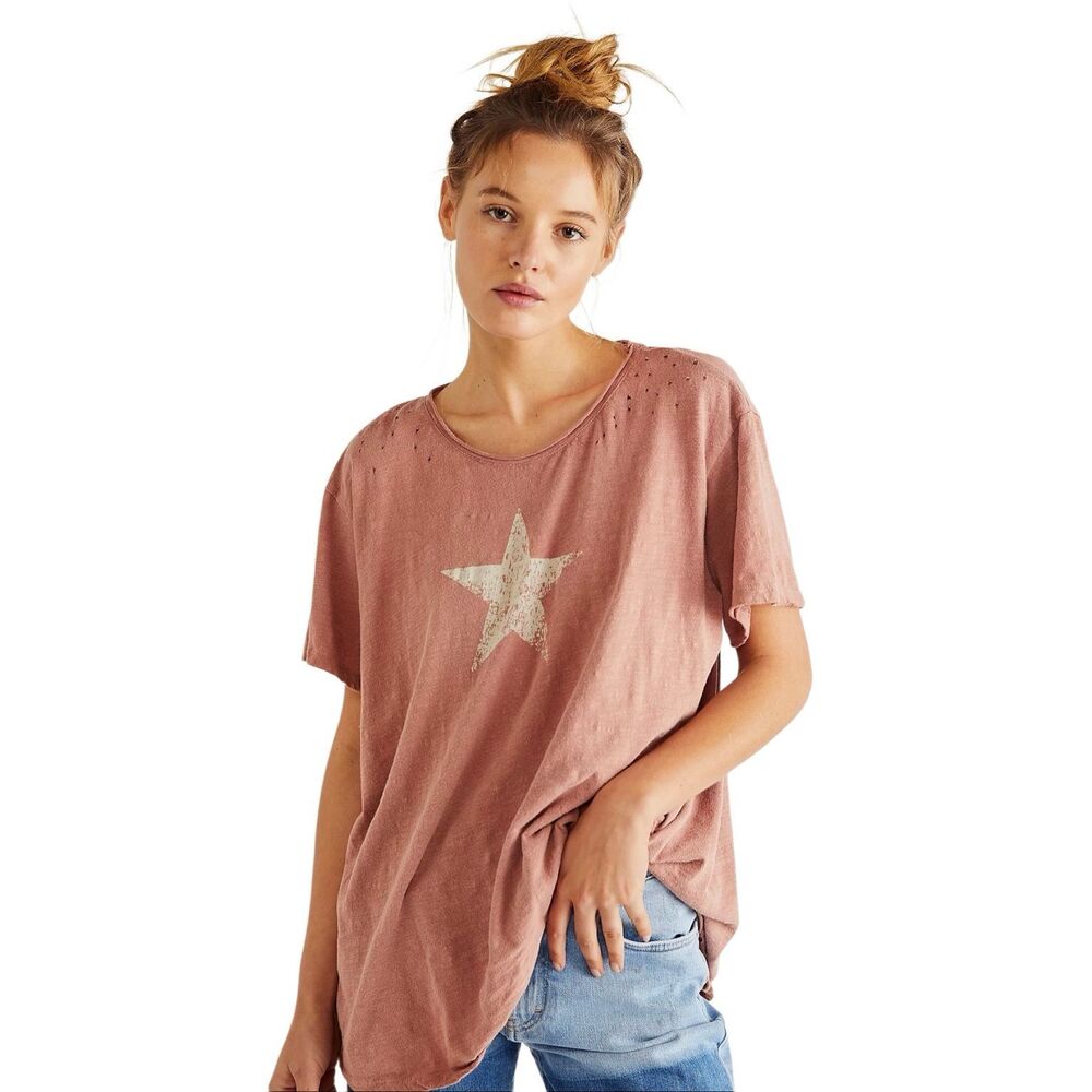 MAGNOLIA PEARL PRESTON STAR APPLIQUÉ T-SHIRT
